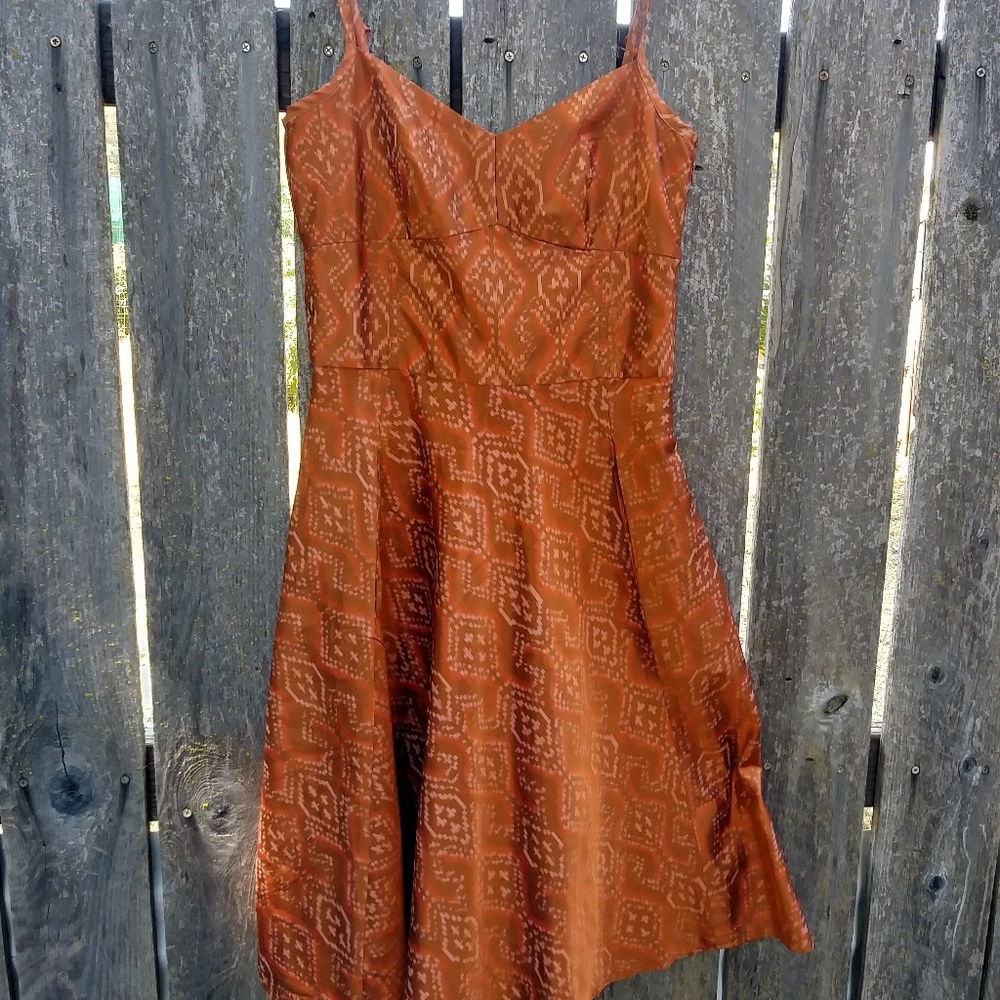 Autumn colored Silk Dress